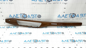 Right front panel trim for Audi A5 F5 18-25, brown walnut wood