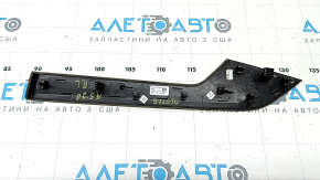 Audi A5 F5 18-25 5D rear left door trim molding, brown walnut finish, scratches