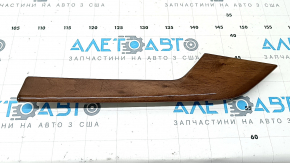 Audi A5 F5 18-25 5D rear right door trim molding in brown walnut finish