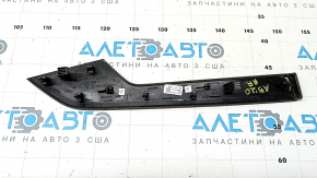 Audi A5 F5 18-25 5D rear right door trim molding in brown walnut finish