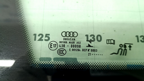 Rear left window, blind glass, Audi A5 F5 18-25, 5D chrome, dented