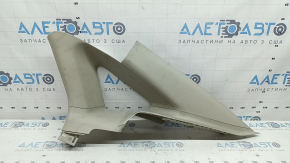 Upper right rear pillar trim for Ford Fusion mk5 2017-2019, gray, scratched, needs dry cleaning, broken mount