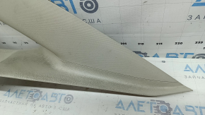Upper right rear pillar trim for Ford Fusion mk5 2017-2019, gray, scratched, needs dry cleaning, broken mount
