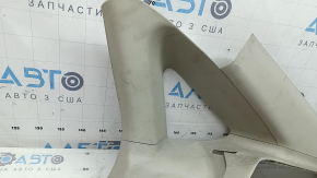 Upper right rear pillar trim for Ford Fusion mk5 2017-2019, gray, scratched, needs dry cleaning, broken mount