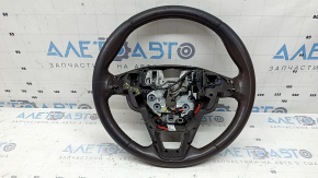 Ford Fusion mk5 17-20 steering wheel, brown leather, heated, ready for re-upholstery