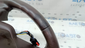 Ford Fusion mk5 17-20 steering wheel, brown leather, heated, ready for re-upholstery
