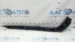 Left side center console trim for Ford Fusion mk5 17-20, upper, brown leather, scratches, nicks, broken mount