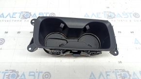 Ford Fusion mk5 17-20 center console cup holders black with backlight, without mat