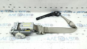 Driver's seat belt with tensioner and squib for Ford Fusion mk5 17-20, gray, dry-cleanable