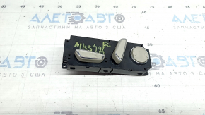 Driver's seat control for Ford Fusion mk5 13-20 gray, with chrome, with buttons, under lumbar support