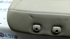 Right rear seat backrest for Ford Fusion mk5 17-20, gray leather, brown leather insert, perforation, Platinum, dry-cleanable, dents