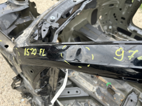 Front left quarter panel of Audi A5 F5 18-25 5D on the body, black, dented