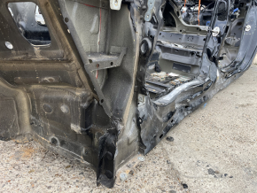 Front left quarter panel of Audi A5 F5 18-25 5D on the body, black, dented