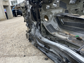 Front left quarter panel of Audi A5 F5 18-25 5D on the body, black, dented