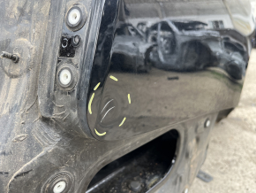 The quarter wing of the rear right Audi A5 F5 18-25 5D is sawn off, black, non-factory hole, pokes
