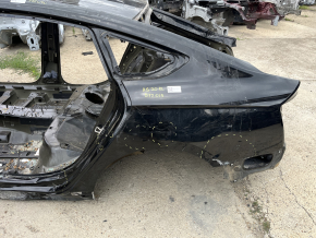 Quarter wing rear left Audi A5 F5 18-25 5D on the body, black, dented