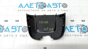 The interior mirror cover for the Audi A5 F5 18-25 is black and has broken fasteners.