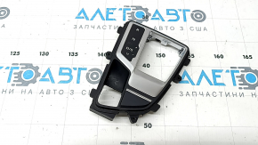 Audi A5 F5 17-25 shifter cover, black, scratches, nicks on chrome