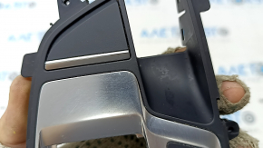 Audi A5 F5 17-25 shifter cover, black, scratches, nicks on chrome