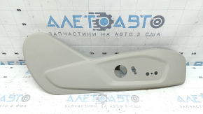 Ford Fusion mk5 17-20 passenger seat control trim, gray, needs cleaning, scratches