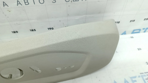 Ford Fusion mk5 17-20 passenger seat control trim, gray, needs cleaning, scratches