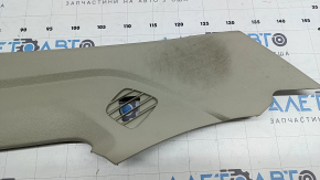 Ford Fusion mk5 17-20 center console trim, left side, lower, gray, dry-cleanable