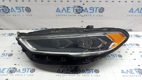 Left front headlight assembly for Ford Fusion mk5 17-20 LED, with DRL, polishable