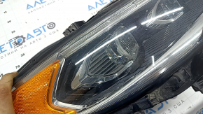 Right front headlight assembly for Ford Fusion mk5 17-20 LED, with DRL, polishable, chipped