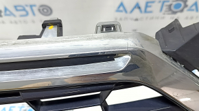 Complete radiator grille for Audi A5 F5 20-25 without a chamber, black gloss + chrome, without emblems, pressed, broken, missing fragment