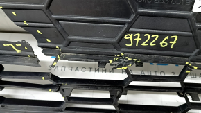 Complete radiator grille for Audi A5 F5 20-25 without a chamber, black gloss + chrome, without emblems, pressed, broken, missing fragment