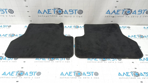 Set of 2 rear fabric floor mats for Audi A5 F5 20-25 5D black, for cleaning