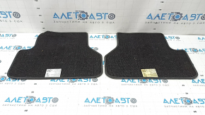 Set of 2 rear fabric floor mats for Audi A5 F5 20-25 5D black, for cleaning