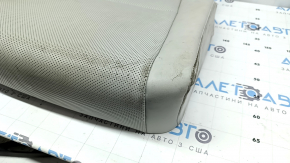 Rear seat cushion, 2nd row, right, Hyundai Santa Fe 24-26, gray leather, perforated, electric, dry-cleanable