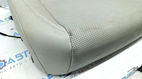 Rear seat cushion, 2nd row, right, Hyundai Santa Fe 24-26, gray leather, perforated, electric, dry-cleanable