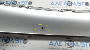 Bare front bumper for Mercedes W213 E 17-20 with parking sensors, AMG pack, silver, scratches, chips, broken mount, non-factory holes, chips