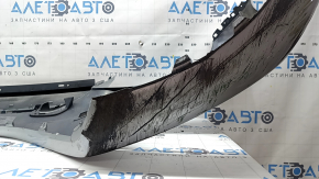 Bare front bumper for Mercedes W213 E 17-20 with parking sensors, AMG pack, silver, scratches, chips, broken mount, non-factory holes, chips