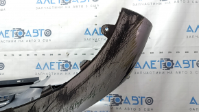 Bare front bumper for Mercedes W213 E 17-20 with parking sensors, AMG pack, silver, scratches, chips, broken mount, non-factory holes, chips