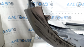 Bare front bumper for Mercedes W213 E 17-20 with parking sensors, AMG pack, silver, scratches, chips, broken mount, non-factory holes, chips