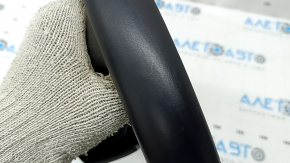 Audi A5 F5 18-24 black leather steering wheel with heating, no buttons or paddles, scratches