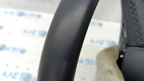 Audi A5 F5 18-24 black leather steering wheel with heating, no buttons or paddles, scratches