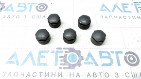 Wheel bolt cap plugs (5 pcs) for Audi A5 F5 18-25 gray