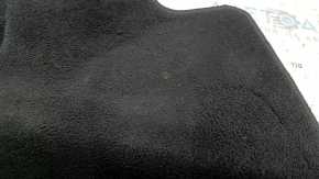 Set of fabric floor mats for Ford Fusion mk5 13-17, black, driver's mat worn