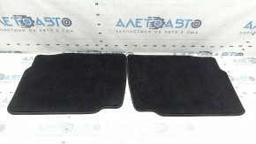Set of fabric floor mats for Ford Fusion mk5 13-17, black, driver's mat worn