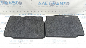 Set of fabric floor mats for Ford Fusion mk5 13-17, black, driver's mat worn