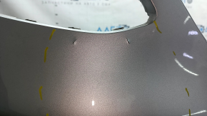 Bare rear bumper for Mercedes W213 E 17-20 with parking sensors, without moldings, AMG pack, silver, cracks, scratches, broken fasteners, BSM fastener came off