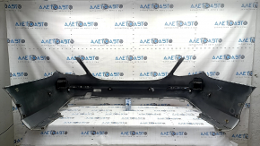 Bare rear bumper for Mercedes W213 E 17-20 with parking sensors, without moldings, AMG pack, silver, cracks, scratches, broken fasteners, BSM fastener came off