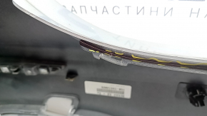 Bare rear bumper for Mercedes W213 E 17-20 with parking sensors, without moldings, AMG pack, silver, cracks, scratches, broken fasteners, BSM fastener came off