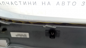 Bare rear bumper for Mercedes W213 E 17-20 with parking sensors, without moldings, AMG pack, silver, cracks, scratches, broken fasteners, BSM fastener came off