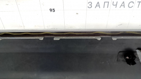 Bare rear bumper for Mercedes W213 E 17-20 with parking sensors, without moldings, AMG pack, silver, cracks, scratches, broken fasteners, BSM fastener came off