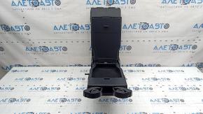 Rear seat armrest, 2nd row, complete, Mercedes W213 E 17-23, black leather